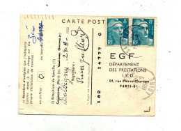 Carte Cachet Balbigny Sur Gabdon  Enquete Edf - Manual Postmarks