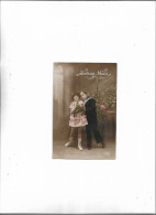 Carte Postale Ancienne Joyeux Noel Avec 2 Enfants - Andere & Zonder Classificatie