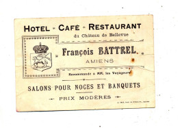 Carte De Visite Hotel  Chateau De Bellevue  Battrel  Note - Visiting Cards