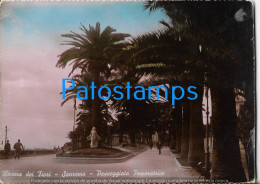 228658 ITALY RIVIERA DEI FIORI SAN REMO EMPRESS WALK POSTAL POSTCARD - Andere & Zonder Classificatie