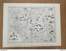 Carta Geografica Polonia E Silesia Anno 1633 Di Gerardo Mercatore Ristampa - Geographical Maps