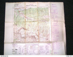 Grande Carta Topografica Monte Cavallino Lienz Belluno Dettagliatissima I.G.M - Geographical Maps