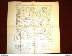 Grande Carta Topografica Rivignano Rivignan Udine Friuli Dettagliatissima I.G.M. - Mapas Geográficas