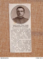 Decorato Al Valore 1916 Tenente Pietro Lacqua Calamandrana Medaglia Argento WW1 - Other & Unclassified