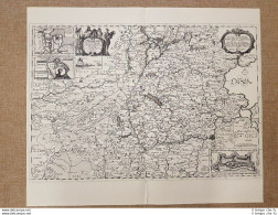 Carta Geografica O Mappa Wagria Meridionale Germania Anno 1635 Di Blaeu Ristampa - Cartes Géographiques