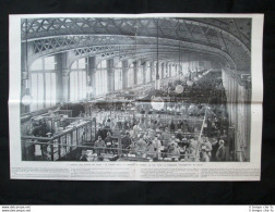 La Sede Delle Poste Di Parigi: La Sala Grande Stampa Del 1905 - Sonstige & Ohne Zuordnung