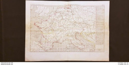 L'Impero Di Carlo Magno Dall'anno 768 All'814 Carta Geografica 1859 - Landkarten