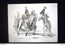 Incisione D'allegoria E Satira Morte P.di Santa Rosa, Clero Don Pirlone 1851 - Vor 1900
