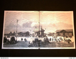 Il Quartier Generale Al Campo Di Chalons Nel 1857 Francia - Antes 1900