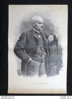 Charles Le Myre De Vilers Incisione Del 1894 - Antes 1900