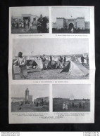 L'occupazione Di Oujda In Marocco - Parata Degli Zuavi Stampa Del 1907 - Altri & Non Classificati