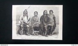 L.Simonin: Mohaska O Il Cigno Bianco, Capo Sioux Incisione Del 1876 - Before 1900