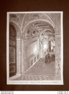 Venezia Nel 1863 La Scala D'oro Del Palazzo Ducale Veneto - Voor 1900