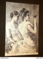 Dinne Tu, Saremo Felici? Quadro Di V. Corcos - Before 1900