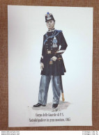 Corpo Guardie Di P.S. Sottobrigadiere Gran Montura 1865 Divisa Polizia Di Stato - Other & Unclassified