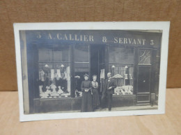 ORLEANS (45) Carte Photo Devanture De Commerce Confection Callier Servant 3 Rue Bannier - Orleans