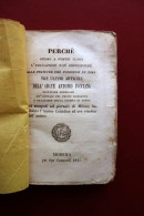 Abate Antonio Fontana 3 Articoli Modena Tipi Camerali 1845 Pensiero Conservatore - Ohne Zuordnung