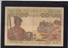 Mali 500  Fr   Fine  See Scan  AOF  Caravane De Sel Chameaux - Andere - Afrika