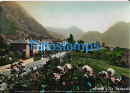 228660 ITALY AMARO CARNIA VIA NAZIONALE POSTAL POSTCARD - Andere & Zonder Classificatie