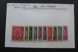 GUYANE TAXES N°22 à 31 NEUF** TTB COTE 15 EUROS  VOIR SCANS - Unused Stamps