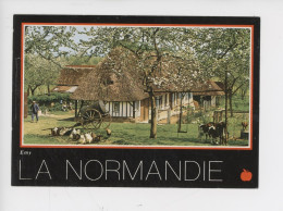 La Normandie Pittoresque - Ferme Normande Dans Les Pommiers En Fleurs (Le Goubey) Animée Paysan Basse-cour - Haute-Normandie