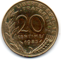 20 Centimes 1983 Serie Marianne - 20 Centimes