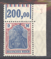 Allemagne  -  Reich  :  Mi  152 WOR  * - Unused Stamps