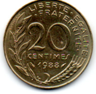 20 Centimes 1988 Serie Marianne - 20 Centimes