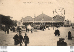 D45  ORLEANS  La Place Albert 1er- La Gare  ..... - Orleans