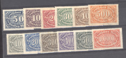 Allemagne  -  Reich  :  Mi  246-57  * - Unused Stamps