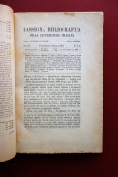 Rassegna Bibliografica Della Letteratura Italiana Anno IX Spoerri 1901 Completo - Zonder Classificatie