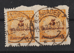 MiNr. 327 B PE1 Gestempelt, Geprüft - Used Stamps