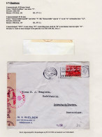 DENMARK Cover 1944 Kobehavn To Schwabach, Bayern Germany With Censor Hamburg - Covers & Documents