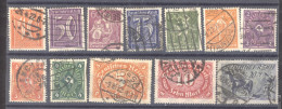 Allemagne  -  Reich :  Mi  182...196  (o)    12 Valeurs - Gebruikt