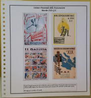 Marche INA-GIL Gioventù Italiana Littorio 1937  - Raccolta Fogli Aggiornamento 22anelli Standard - Collections