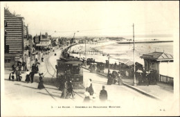 CPA Le Havre Seine Maritime, Boulevard Maritime, Straßenbahn - Autres & Non Classés