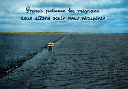 (RECTO / VERSO) ILE DE NOIRMOUTIER EN 1969 - N° 2679 - LE PASSAGE DU  GOIS AVEC AUTOCAR - CPSM GF - Ile De Noirmoutier