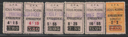 ALGERIE - COLIS POSTAUX - N°77+77a+78+79+81+82 * (1941) 6 Valeurs - Paquetes Postales