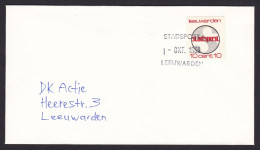 Netherlands: Cover, 1969, 1 Cinderella Stamp, Local Private Postal Service Stadspost Leeuwarden (traces Of Use) - Briefe U. Dokumente