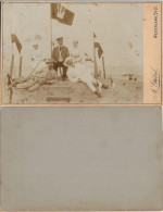 Westerland-Sylt CDC Kabinettfoto Männer Am Strand 1880 Kabinetfoto - Other & Unclassified