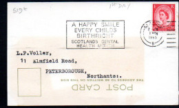 DENISTRY -  GREAT BRITAIN  - 1965- COVER WITH SCOTLAND DENTAL HEALTH MONTH  POSTMARK - Medicine