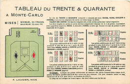 06* MONTE CARLO  Tableau Du 30 & 40  RL,0291 - Autres & Non Classés