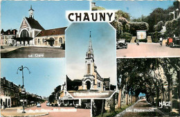 02* CHAUNY Multivues (CPSM 9 X 14cm)   RL,0077 - Chauny