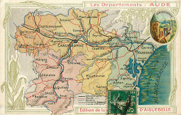 11* AUDE Carte Du Dept  Historique Au Dos     RL,0782 - Otros & Sin Clasificación