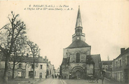 37* BALLAN Place Et Eglise    RL03,0160 - Autres & Non Classés