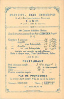 75* PARIS 1er  HOTEL DU RHONE  Facture (n'est Pas Une CP)    RL04 .0124 - Paris (01)