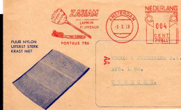 DENISTRY -  NETHERLANDS - 1958 - ZASIAM AD COVER  AMSTERDA M TO UTRECHT SPECIALSLOGAN CANCELLATION IN RED - Medicina