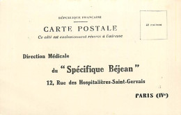 75* PARIS 4e  Direction Medicale « specifique Bejean »     RL04 .0525 - Santé