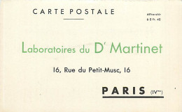 75* PARIS 4e  Labo MARTINET  « lipolsine » RL04 .0521 - Salud