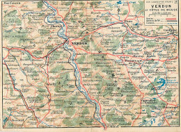 55* VERDUN Carte Du Front  ( Format  14x18n5cm)         RL05.0198 - Verdun